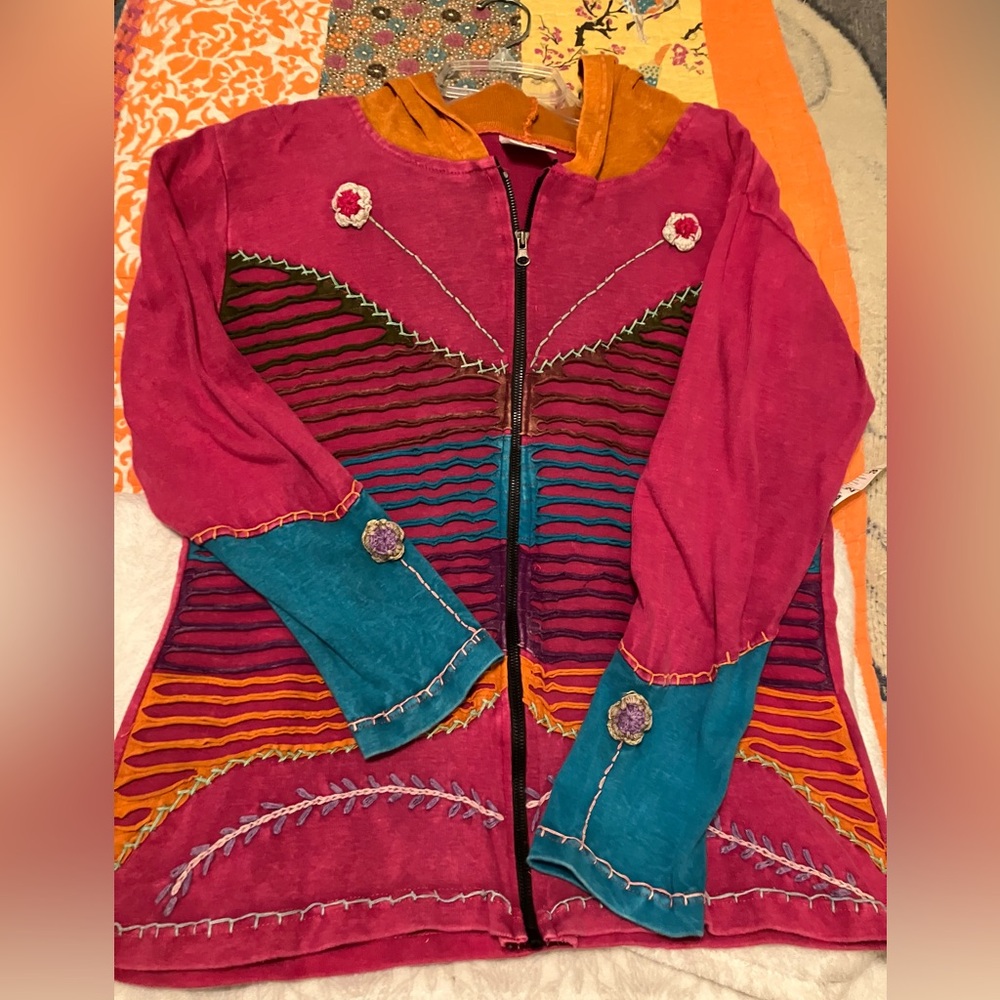 Bohemian hoodie, S/M - Picture 13 of 14